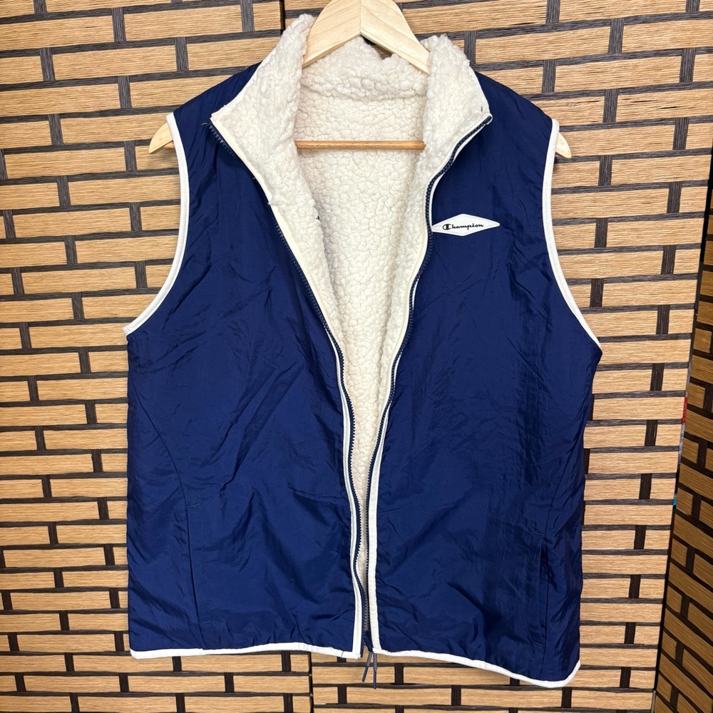 Champion Navy And Cream Reversible Vest